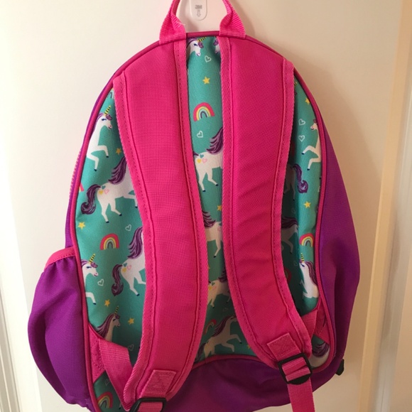 Crocodile Creek brand toddler sized unicorn print book bag - Picture 2 of 2